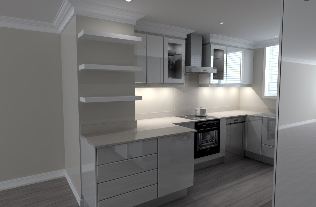 3D Design 1 kitchen renovation before