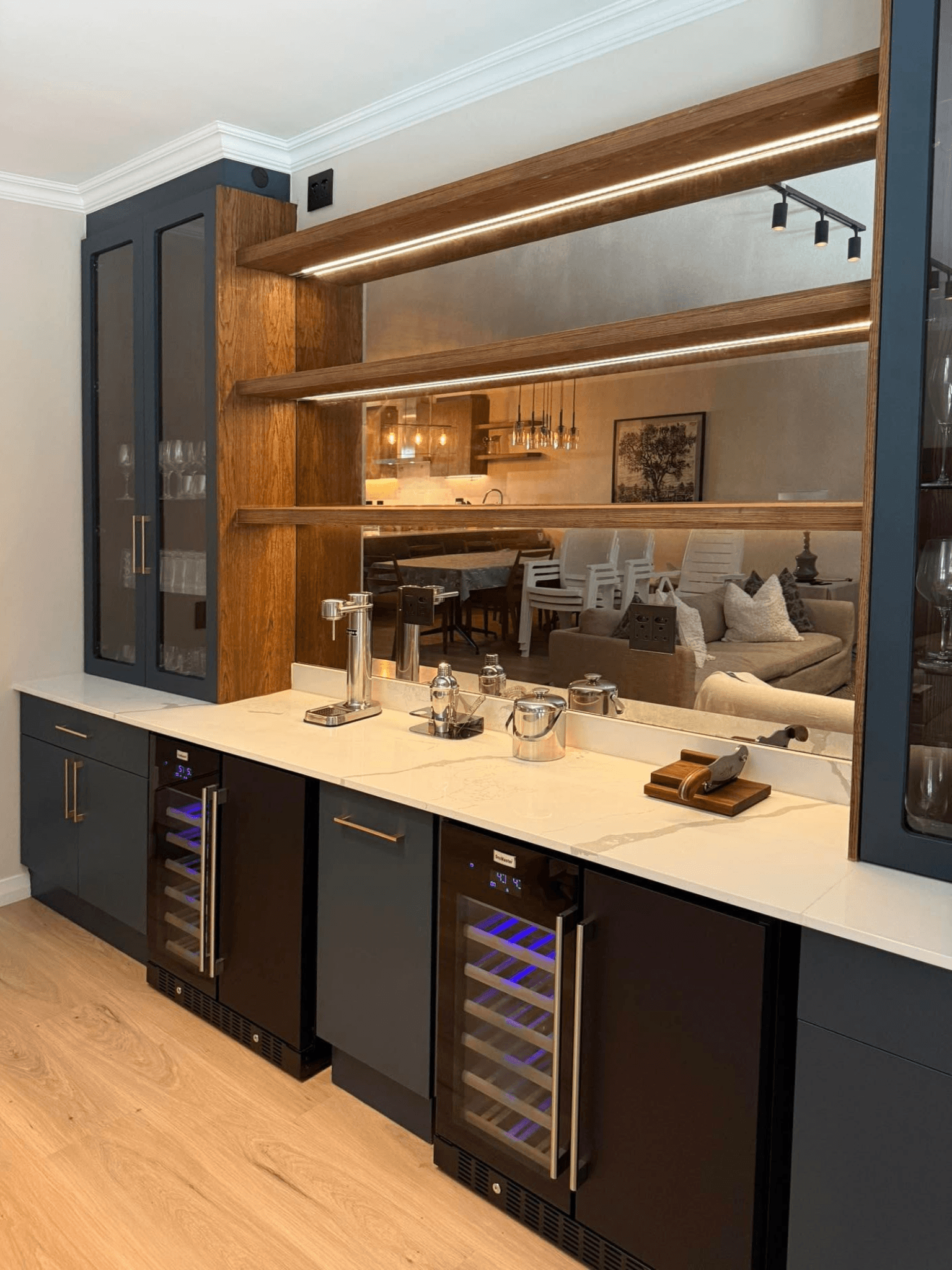 Custom Cabinetry 3 Built In Mini Bar