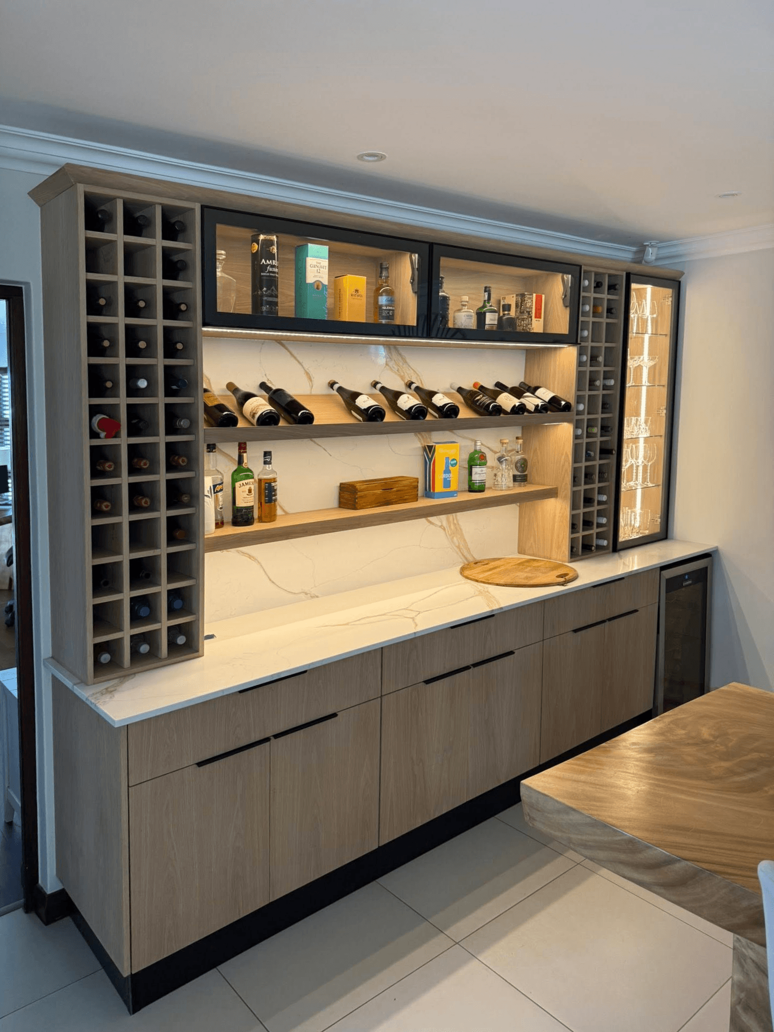 Custom Cabinetry 1 Built In Wine Rack Cabinet
